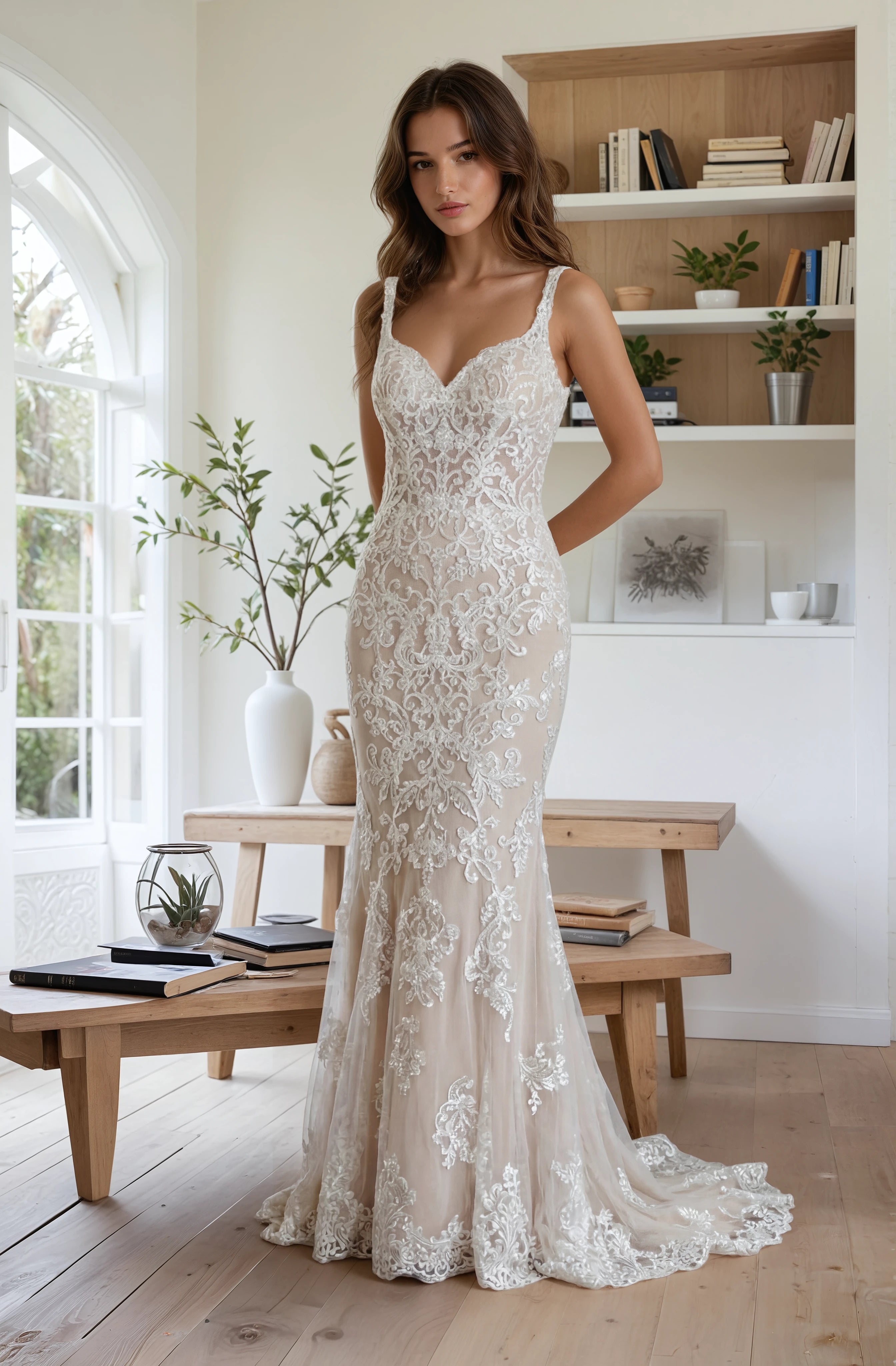Stella York 6590 Wedding Gown – Moscato Ivory Lace | Size 10