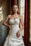Sottero and Midgley Sabelle Strapless Satin Rhinestone Wedding Gown