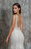 Elysee Neytiri Embroidered Lace Fit-and-Flare Wedding Gown with Illusion Train