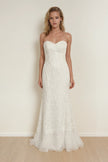 Ida Torez Strapless Lace Wedding Gown NWT