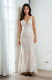 Sottero and Midgley Lace Wedding Gown with Illusion Bodice & Train