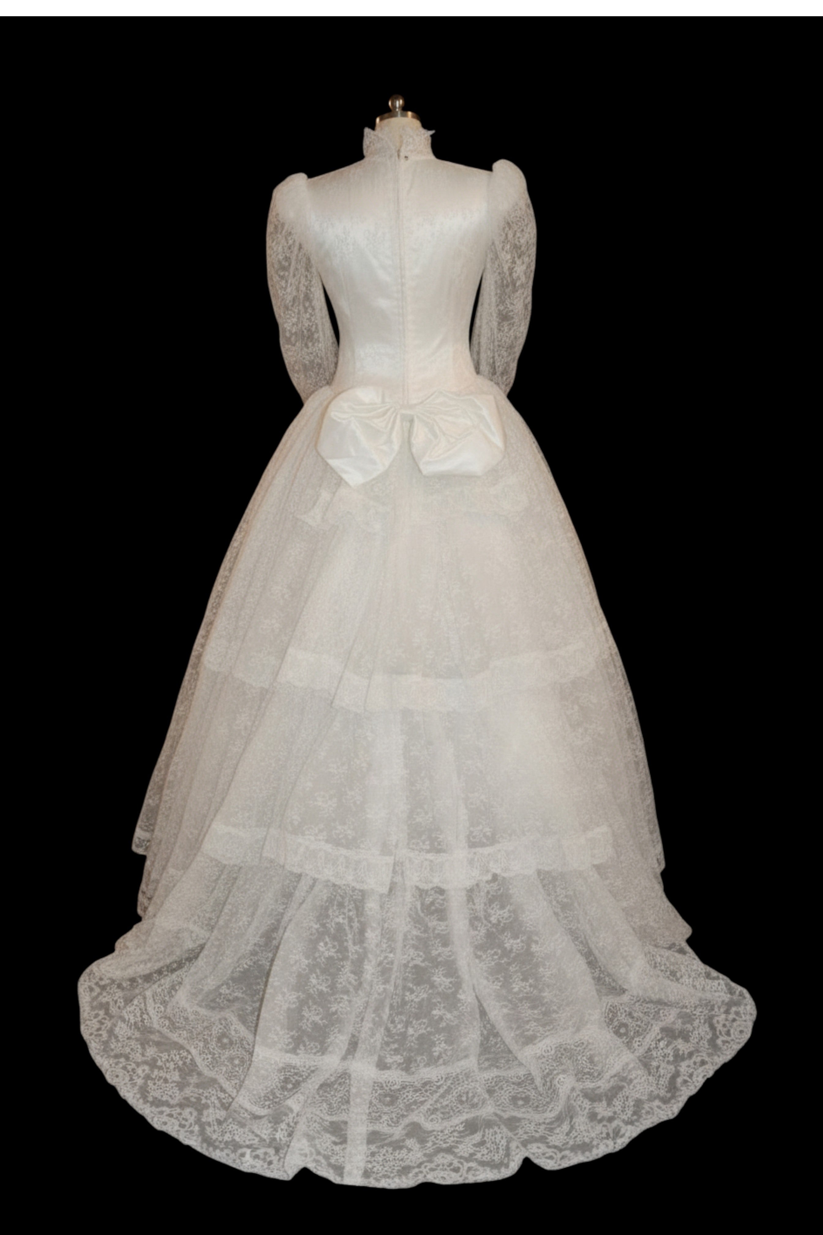 Jessica McClintock 80s Edwardian Style Ball Gown