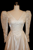 Vintage 90s Dramatic Train Wedding Dress