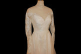 Vintage 1970s Lace Wedding Gown – Romantic Edwardian Revival Bridal Dress