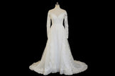 Vintage 1970s Lace Wedding Gown – Romantic Edwardian Revival Bridal Dress