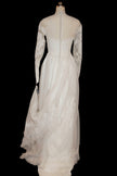 Vintage 1970s Lace Wedding Gown – Romantic Edwardian Revival Bridal Dress