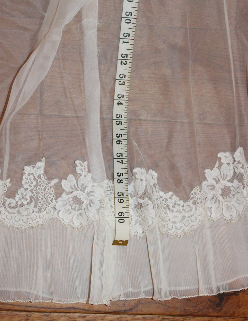 Vintage 1970s Lace Wedding Gown – Romantic Edwardian Revival Bridal Dress