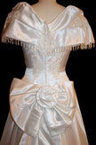 Vintage 80s Alfred Angelo Bows and Beads Wedding Gown
