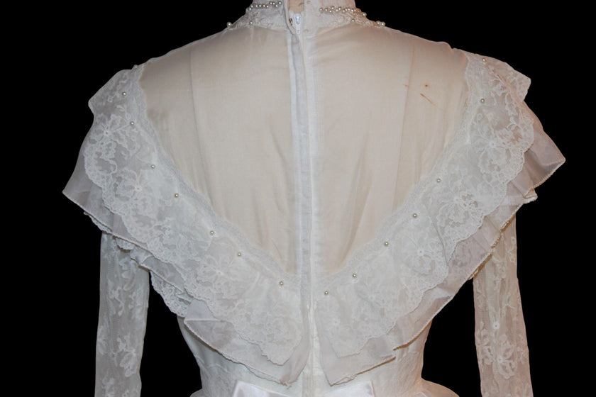 Vintage 70s Edwardian Ball Gown