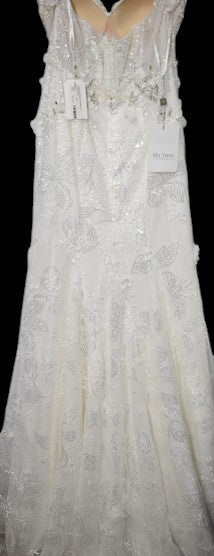 Ida Torez Strapless Lace Wedding Gown NWT