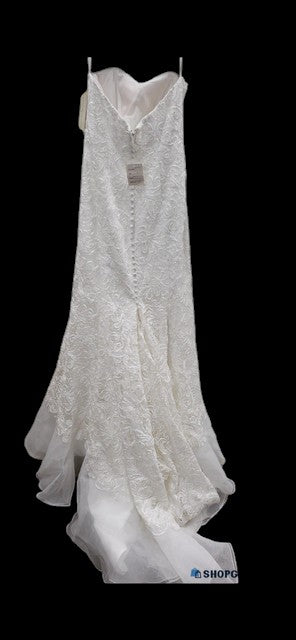 Ida Torez Strapless Lace Wedding Gown NWT