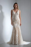 Elysee Edition Ivory Floral Lace Fit-and-Flare Wedding Gown