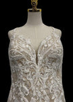 Elysee Edition Ivory Floral Lace Fit-and-Flare Wedding Gown