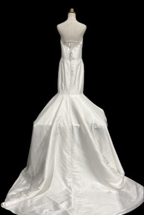 Blue by Enzoani Satin Mermaid Wedding Gown