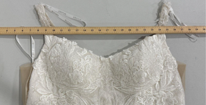 Elysee Neytiri Embroidered Lace Fit-and-Flare Wedding Gown with Illusion Train