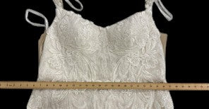 Elysee Neytiri Embroidered Lace Fit-and-Flare Wedding Gown with Illusion Train