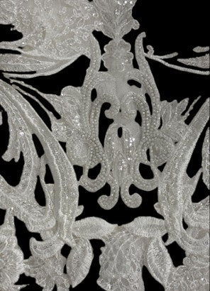 Elysee Neytiri Embroidered Lace Fit-and-Flare Wedding Gown with Illusion Train