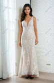 Sottero and Midgley Lace Wedding Gown with Illusion Bodice & Train