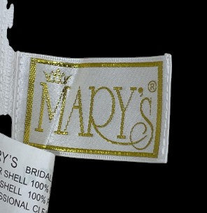 Marys Lace Wedding Dress with Sleeves & Train – Elegant Fitted Bridal Gown