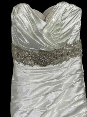 Sottero and Midgley Sabelle Strapless Satin Rhinestone Wedding Gown