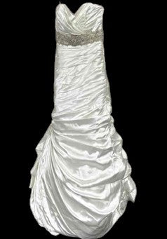 Sottero and Midgley Sabelle Strapless Satin Rhinestone Wedding Gown