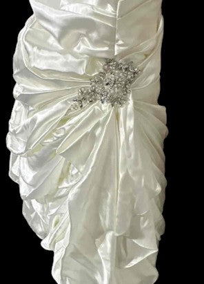 Sottero and Midgley Sabelle Strapless Satin Rhinestone Wedding Gown