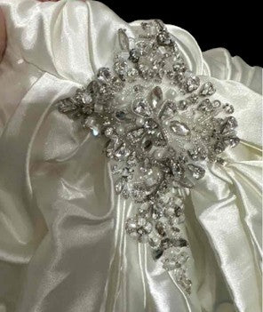 Sottero and Midgley Sabelle Strapless Satin Rhinestone Wedding Gown