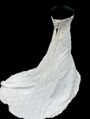 Stella York YP3344 Strapless Lace Wedding Dress with Corset Back & Train