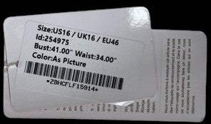 Long-Sleeve Lace Wedding Gown with Button Back – Size US 16