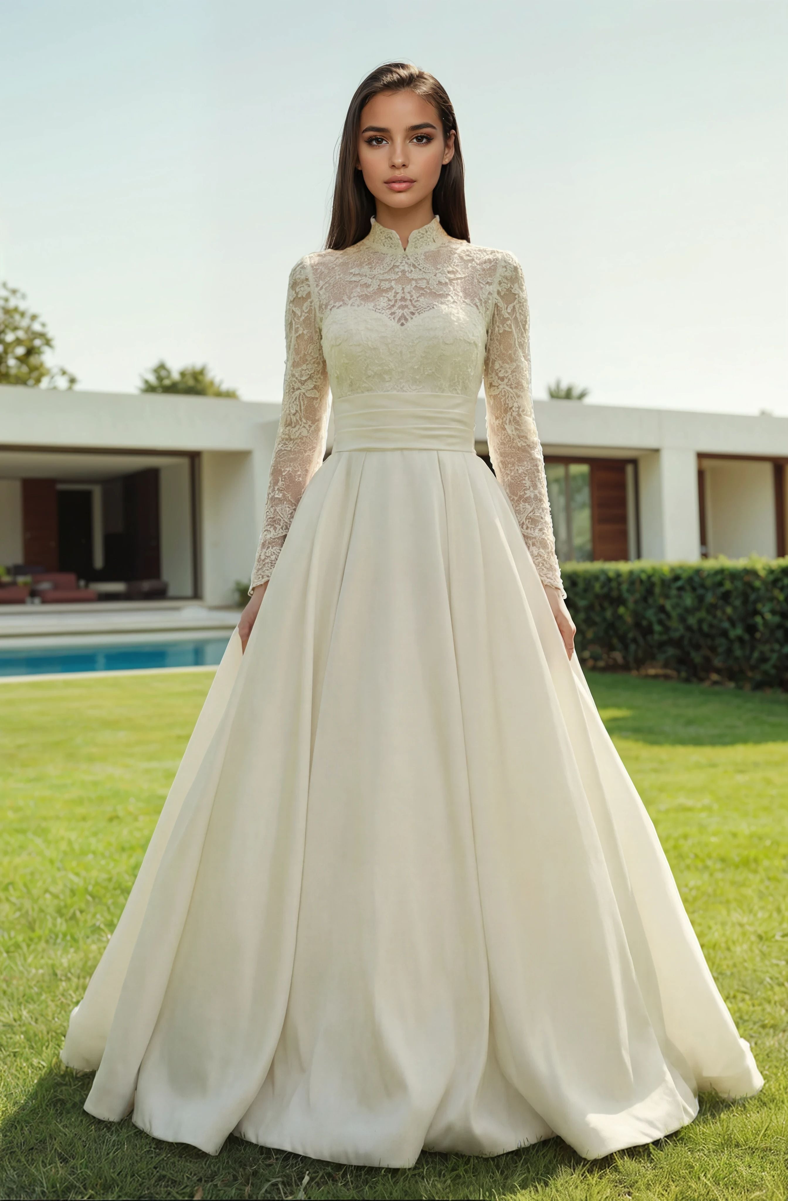 Zena by Lilac - Lace Ball Gown - Wedding Dress
